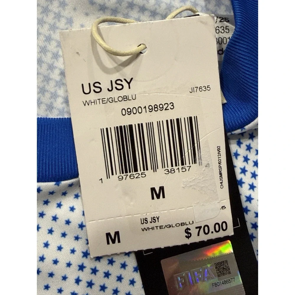 Adidas USMNT 2026 FIFA World Cup USA Jersey White Blue JI7635 Mens Medium NWT